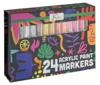 ACRYLMARKERS NASSAU SET Ã  24 KLEUREN