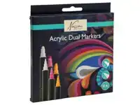 ACRYLMARKER NASSAU DUAL TIP SET Ã  12