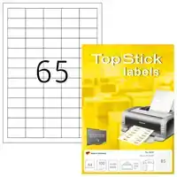 ETIKET TOPSTICK 8697 38X21.2MM WIT