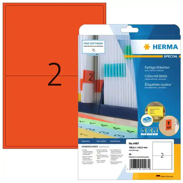 ETIKET HERMA 4497 199.6X143.5MM