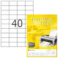 ETIKET TOPSTICK 8698 52.5X29.7MM WIT