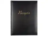 RECEPTIEALBUM KANGARO 26X21CM ZWART