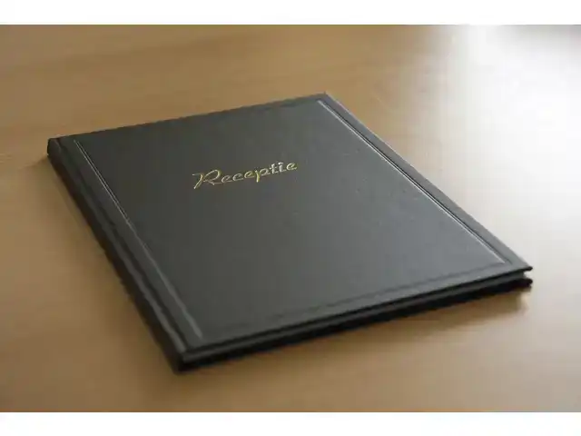 RECEPTIEALBUM KANGARO 26X21CM ZWART