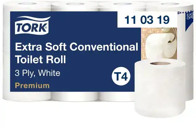 TOILETPAPIER TORK T4 PREMIUM 56X155 VEL