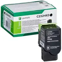 TONERCARTRIDGE LEXMARK C232HK0 HC ZWART