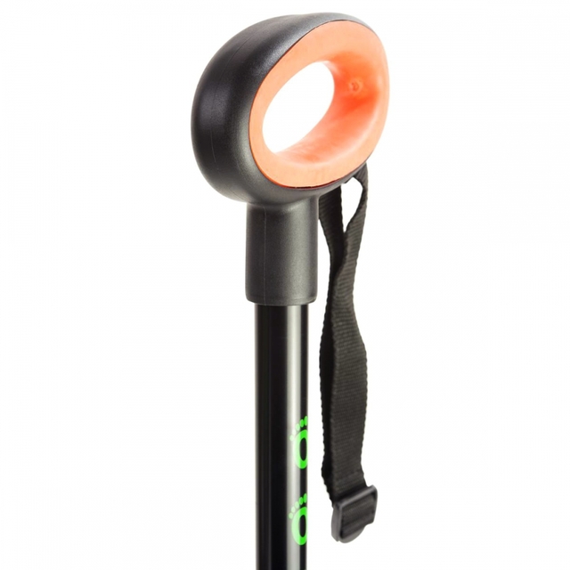 WANDELSTOK FLEXYFOOT OVAAL ZWART