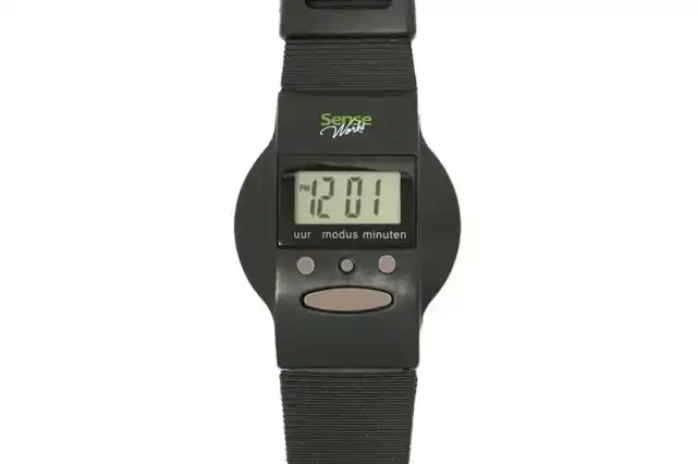 HORLOGE SENSEWORKS 12/24 ZWART