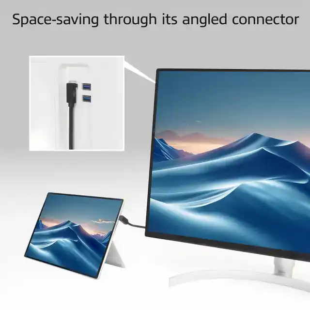 KABEL ACT USB-C HOEK BOVEN/BENEDEN