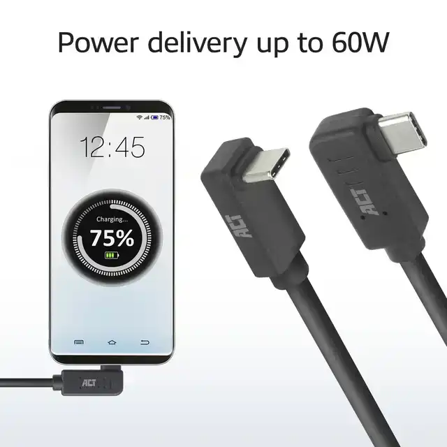 KABEL ACT USB-C HOEK LINKS/RECHTS 10GPS