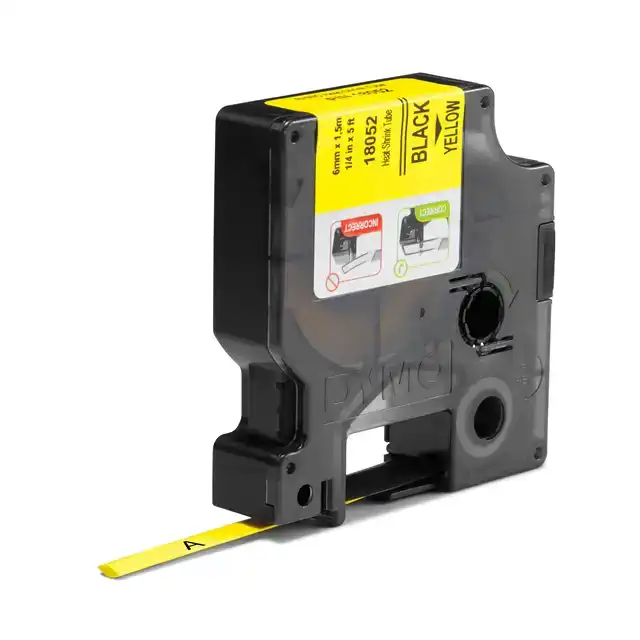 LABELTAPE DYMO RHINO KRIMPKOUS 6MM GEEL