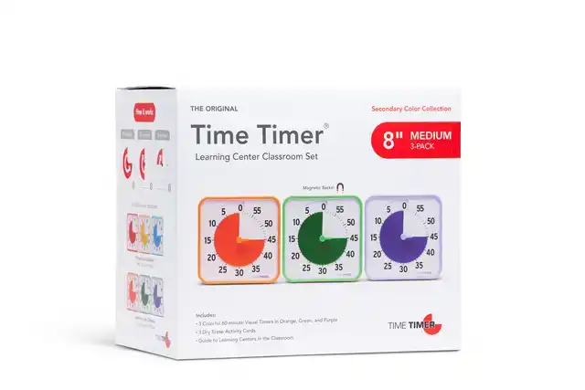 TIME TIMER MEDIUM CLASSROOM SET PRIMAIR