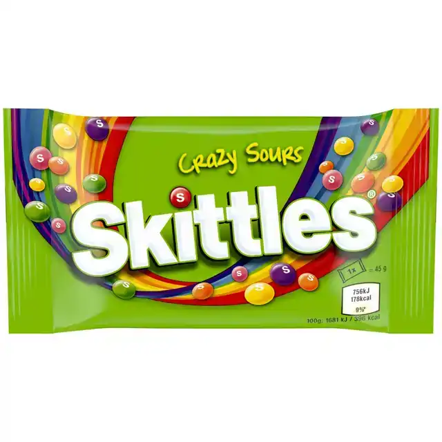 SNOEP SKITTLES CRAZY SOUR DOOS 36 STUKS