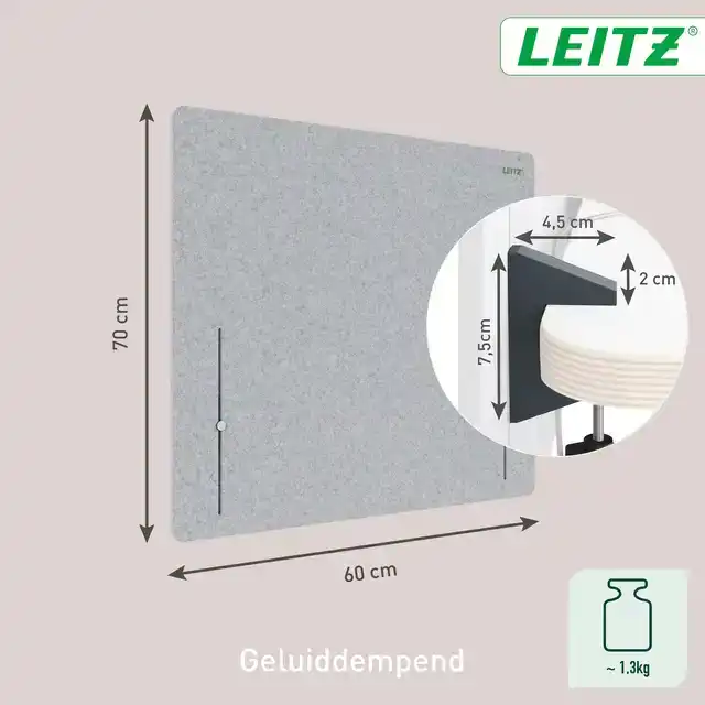 BUREAUSCHERM LEITZ IN HOOGTE