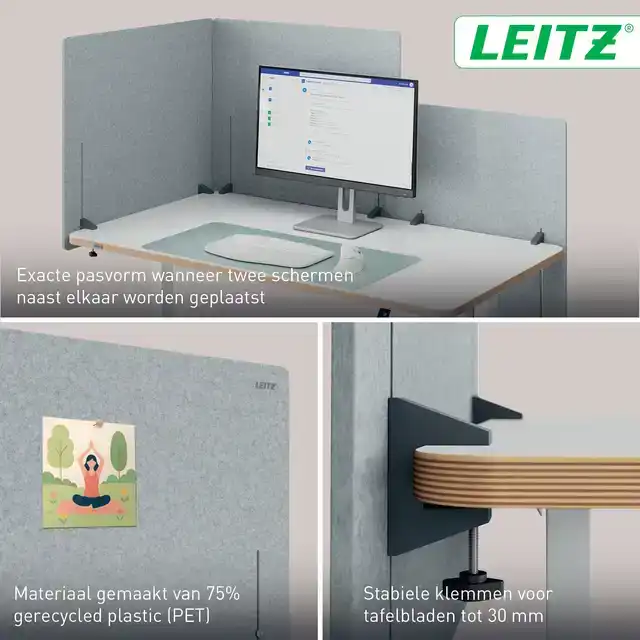 BUREAUSCHERM LEITZ IN HOOGTE