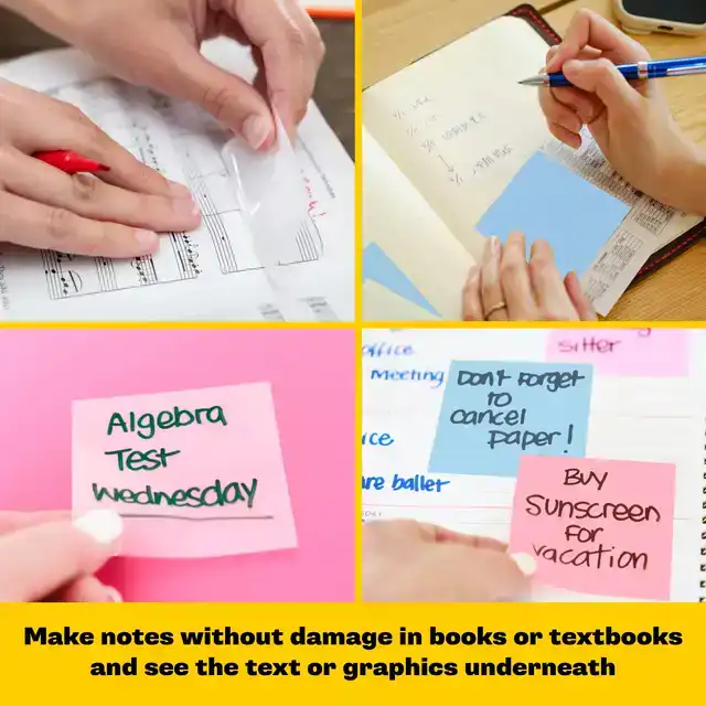 MEMOBLOK POST-IT 3M 73X73MM TRANSPARANT