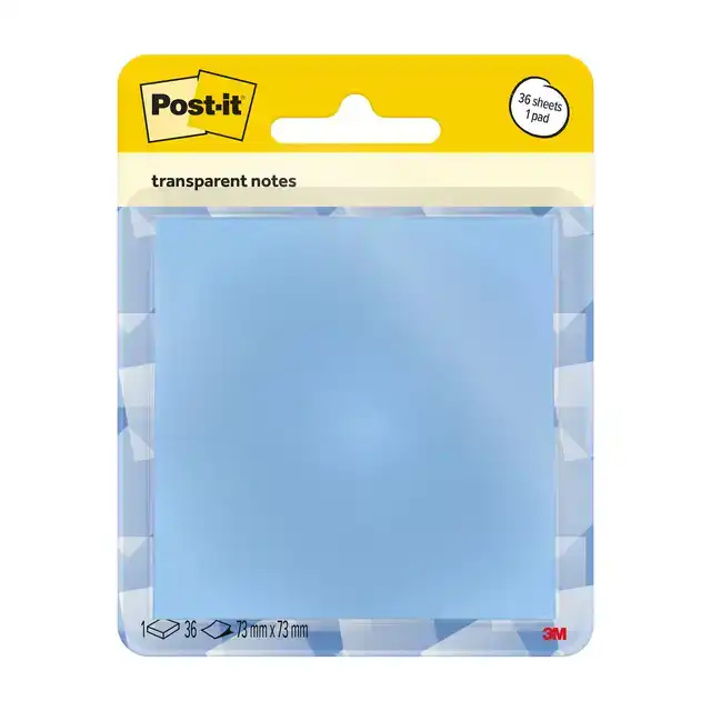 MEMOBLOK POST-IT 3M 73X73MM TRANSPARANT