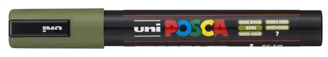 PAINTMARKER UNI POSCA PC5M M KAKI GROEN