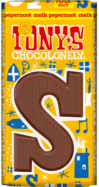 CHOCOLADELETTER TC S MELK PEPERNOOT 90