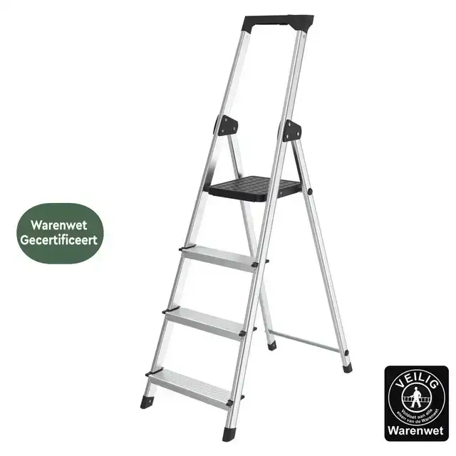 HUISHOUDTRAP BRASQ 4 TREDEN ALUMINIUM