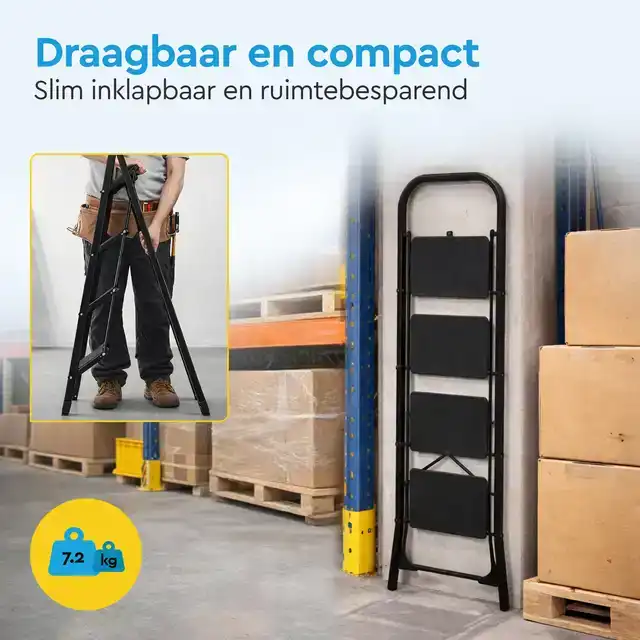HUISHOUDTRAP BRASQ 4 TREDEN SLM400
