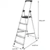 HUISHOUDTRAP BRASQ 5 TREDEN ALUMINIUM