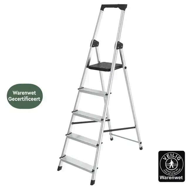 HUISHOUDTRAP BRASQ 5 TREDEN ALUMINIUM