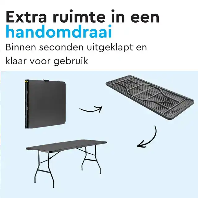 VOUWTAFEL BRASQ 180X70X74CMÂ FT180
