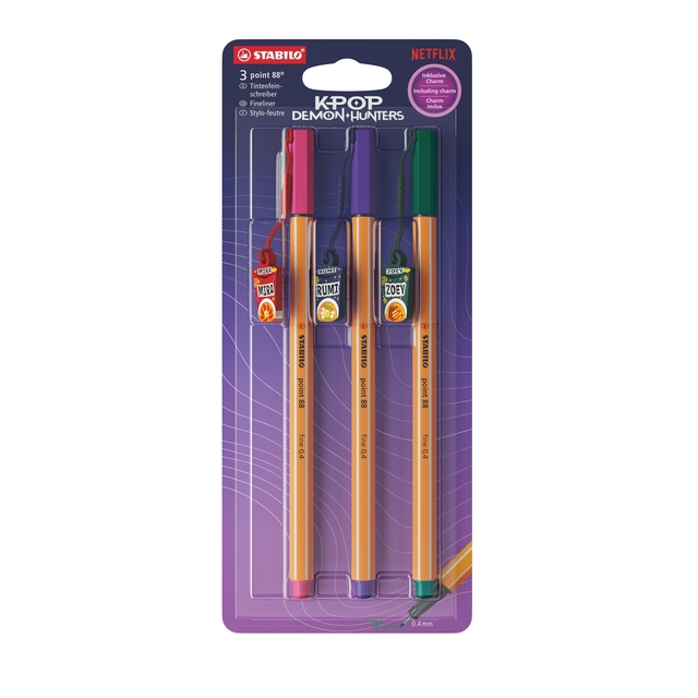 FINELINER STABILO POINT 88 CHARM K-POP