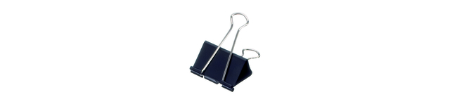 PAPIERKLEM MAUL FOLDBACK 215 19MM ZWART