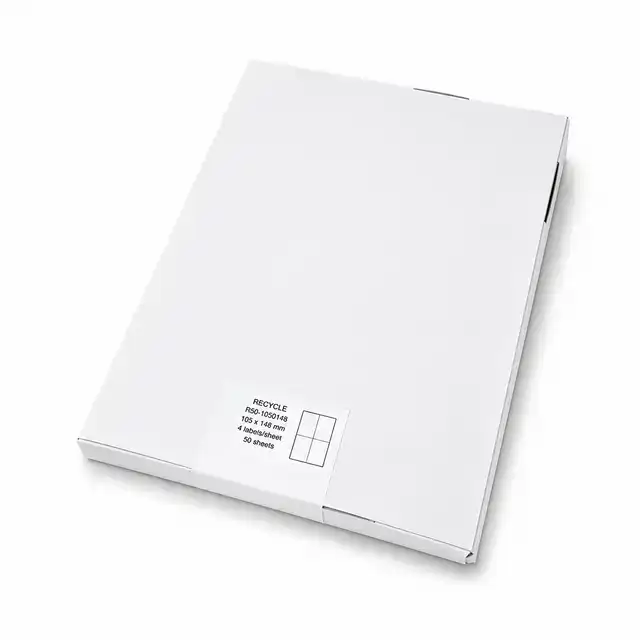 ETIKET RILLPRINT GERECYCLED 105X148MM