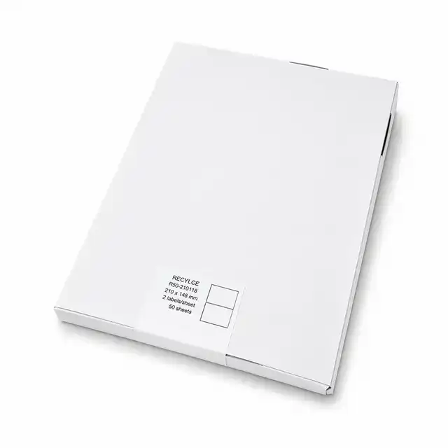 ETIKET RILLPRINT GERECYCLED 210X148MM