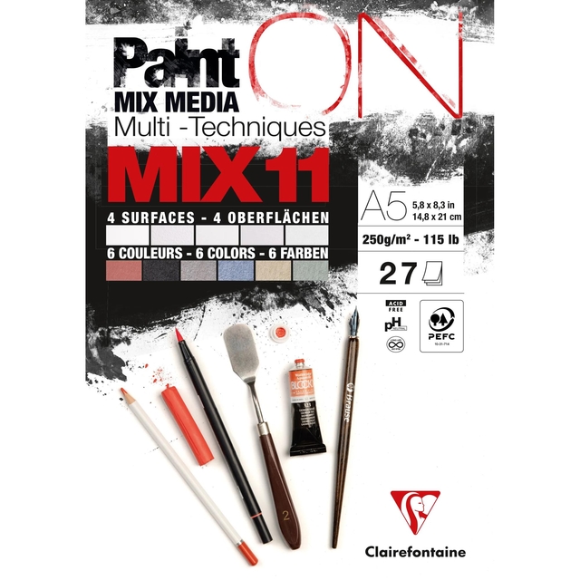 MIX MEDIA PAPIER CLAIREFONTAINE A5