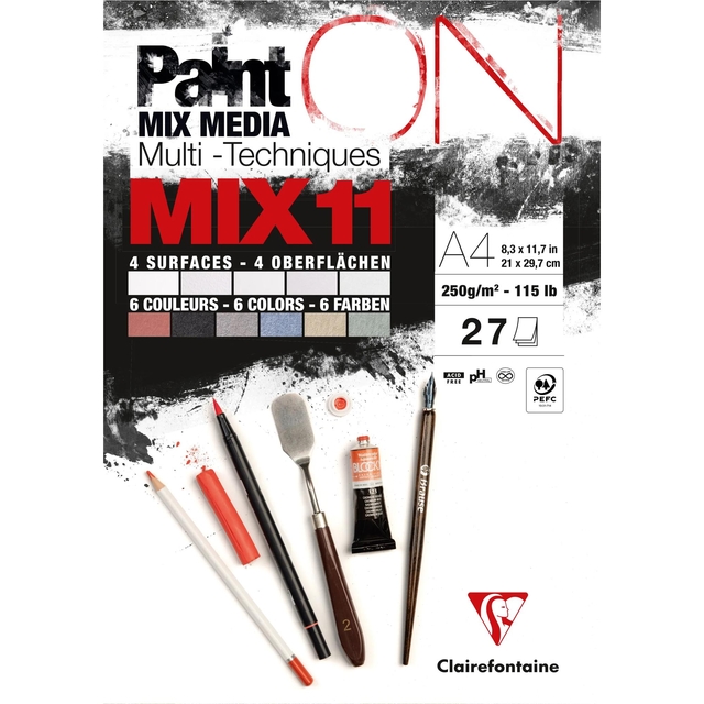 MIX MEDIA PAPIER CLAIREFONTAINE A4