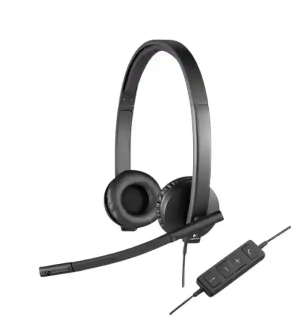 HEADSET LOGITECH H570E ON-EAR ZWART