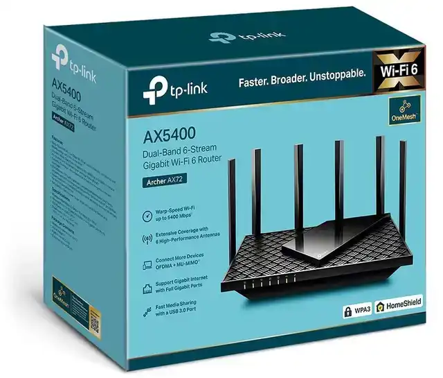 ROUTER TPLINK ARCHER AX72 AX5400 WIFI 6