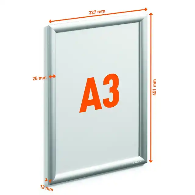 KLIKLIJST DURABLE ALUMINIUM A3 OUTDOOR