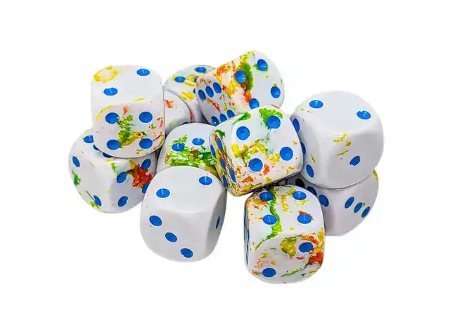 DOBBELSTEEN CHESSEX BREEZY/BLUE D6 SET