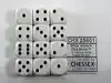 DOBBELSTEEN CHESSEX WHITE/BLACK D6 SET CHESSEX