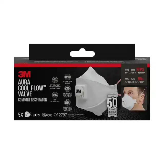STOFMASKER 3M AURA COMFORT COOL FLOW