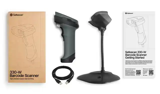 BARCODESCANNER SAFESCAN 330-W BEDRAAD +