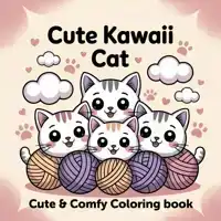 KLEURBOEK CUTE KAWAII CAT