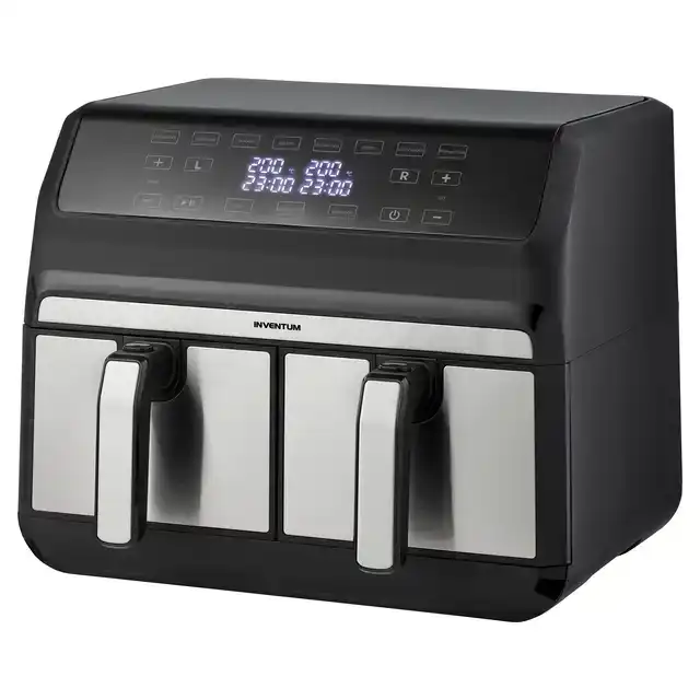 AIRFRYER INVENTUM 2X4L 1700W ZWART RVS