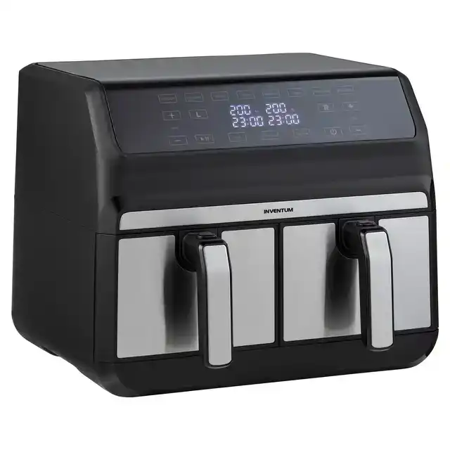 AIRFRYER INVENTUM 2X4L 1700W ZWART RVS