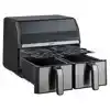 AIRFRYER INVENTUM 2X4L 1700W ZWART RVS