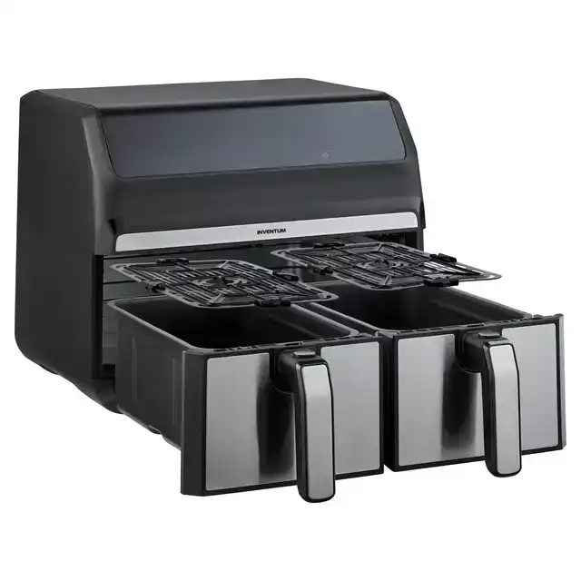 AIRFRYER INVENTUM 2X4L 1700W ZWART RVS