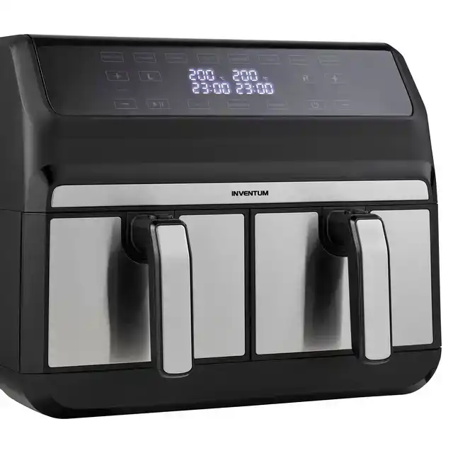 AIRFRYER INVENTUM 2X4L 1700W ZWART RVS