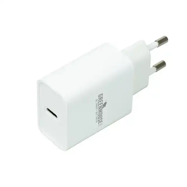 OPLADER GREENMOUSE USB C 20W WIT