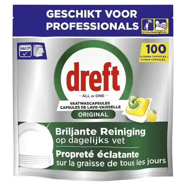 VAATWASTABLETTEN DREFT AIO PRO LEMON