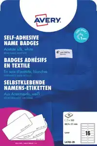 NAAMBADGE AVERY L4783-20 88.9X31MM