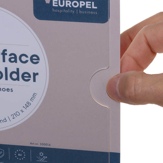 ZELFKLEVENDE POSTERHOUDER A5 LIGGEND